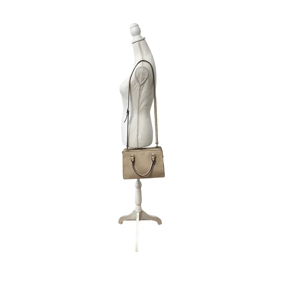 Kate Spade Mulberry Street Lise Fall Minimalist Chic Satchel‎ Beige Handbag